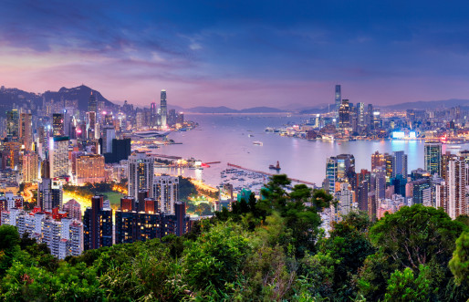 Hong Kong City Skyline
